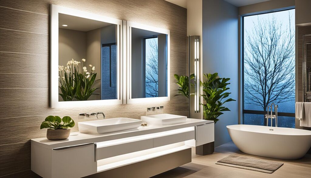 modern bathroom lighting design