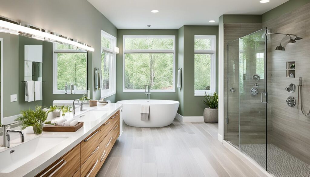 Custom bathroom with tailor-made solutions